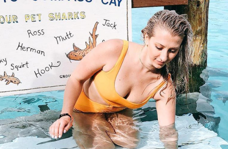 In Pool Photo | Danit Sibs is a female stand-up comedian based out of New York City